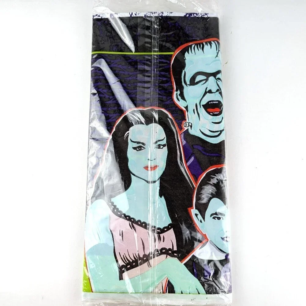 Vintage SEALED Munsters Plastic Tablecloth by American Greetings